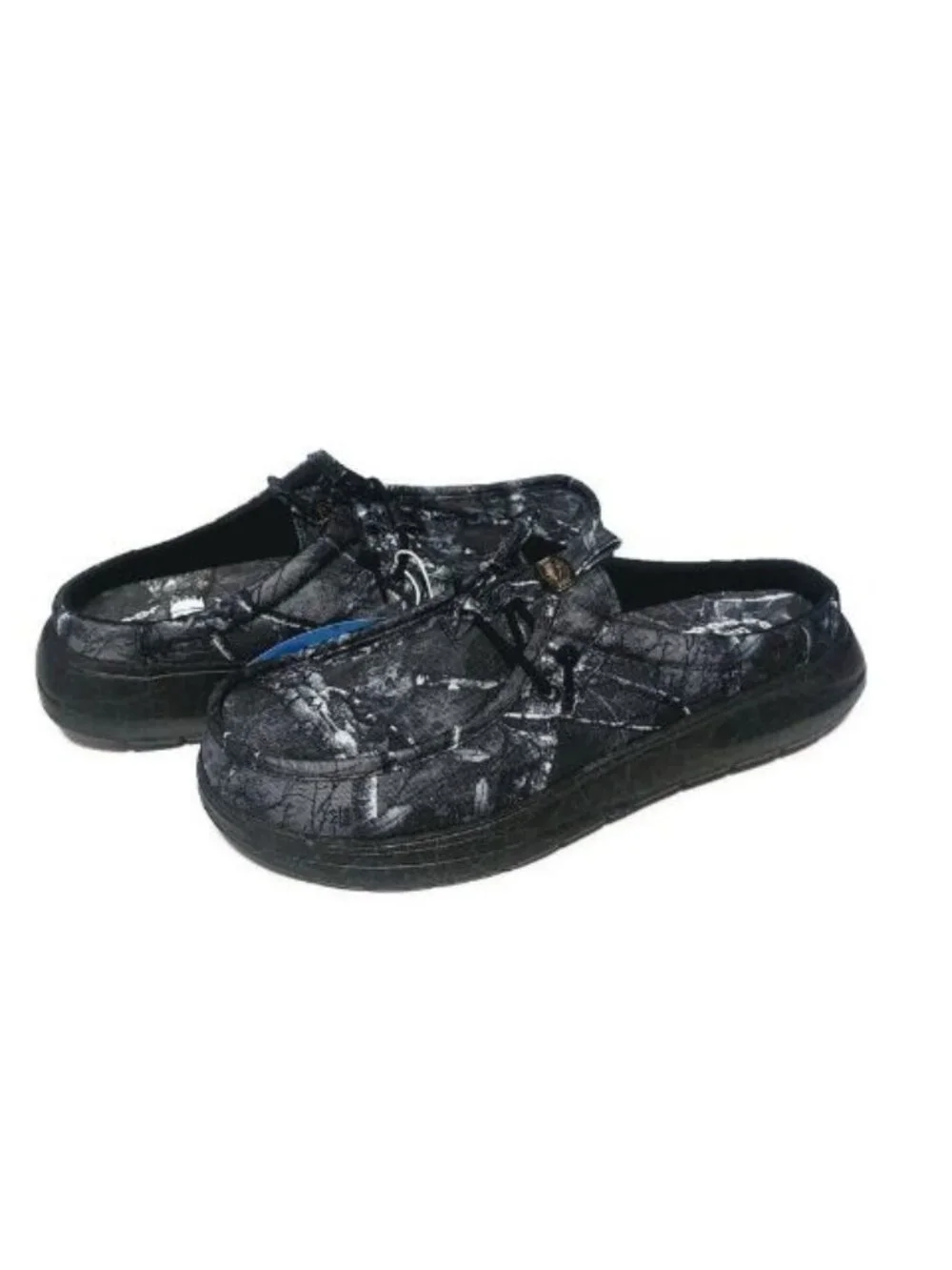Hey Dude Wally Jelly Roll Realtree Edge Camo Mens 10 Black Slip On Loafers NWT